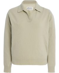 Maison Margiela - Wool Polo Sweater - Lyst
