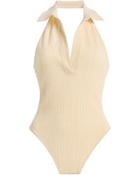 Lisa Marie Fernandez - Polo Seersucker One-Piece Swimsuit - Lyst