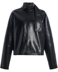 Agolde - Kembra Leather Top - Lyst