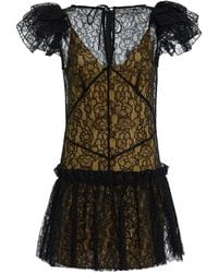De La Vali - Nephele Ruffled Lace Mini Dress - Lyst