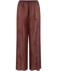 Harris Tapper - Exclusive Irving Sheer Embroidered Silk Trousers - Lyst