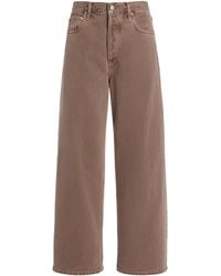 Agolde - Ren Rigid High-Rise Wide-Leg Jeans - Lyst