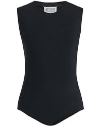 Maison Margiela - Sleeveless Stretch-nylon Bodysuit - Lyst