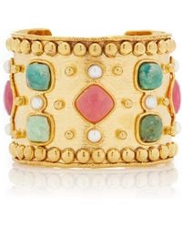 Sylvia Toledano - Medicis 22k Gold-plated Multi-stone Cuff - Lyst