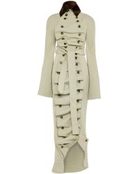 A.W.A.K.E. MODE - Structured Cotton-Blend Trench Coat - Lyst