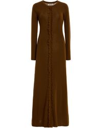 Zankov - Exclusive Rowen Fringed Wool Midi Dress - Lyst
