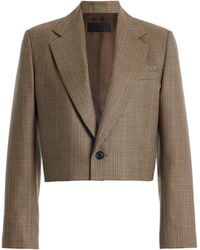 Nili Lotan - Swan Checked Wool Jacket - Lyst
