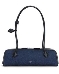 Alaïa - Le Teckel Medium Denim Shoulder Bag - Lyst