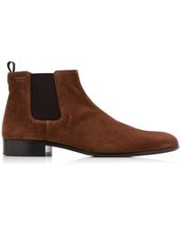 Prada - Suede Ankle Boots - Lyst
