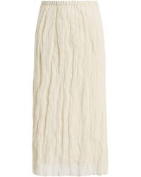 Rohe - Textured Cotton-Blend Maxi Skirt - Lyst