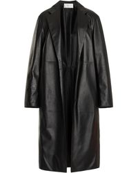 The Row - Babil Leather Coat - Lyst