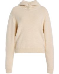 Lemaire - Hooded Knit Sweater - Lyst