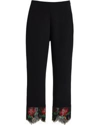 Posse - Exclusive Rosanna Embellished Crepe Pants - Lyst