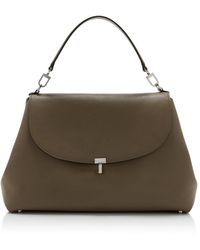 TOTEME - T-Lock Leather Satchel - Lyst