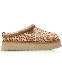 UGG - Tazz Cow Hair Platform Slippers - Lyst