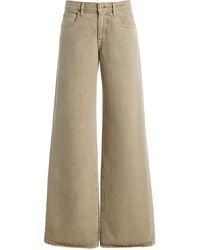 SLVRLAKE Denim - Mica Rigid Low-Rise Wide-Leg Jeans - Lyst