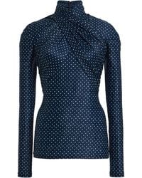 Franchise - Odessa Draped Jersey Top - Lyst