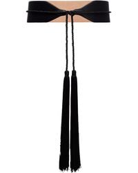 Alaïa - Tasseled Leather Bustier Belt - Lyst