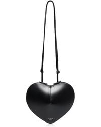 Alaïa - Le Coeur Black Leather Crossbody Bag - Lyst