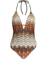 Missoni - Knit One-Piece Swimsuit - Lyst