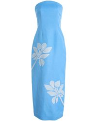 Significant Other - Tammy Strapless Linen-Blend Midi Dress - Lyst