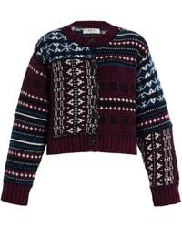 Sea - Linea Fair Isle Wool Cardigan - Lyst