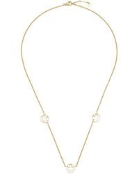 Rosa De La Cruz 3x Smile 18k Gold Charm Necklace - Yellow