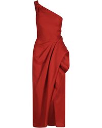 Johanna Ortiz - Salsero One-Shoulder Linen Maxi Dress - Lyst