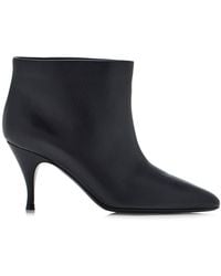 Herbert Levine - Silhouette Leather Ankle Boots - Lyst