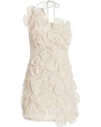 Cult Gaia - Kendria Floral Crochet Mini Dress - Lyst