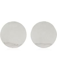 Jasmin Sparrow - Dome Rhodium-Plated Earrings - Lyst