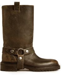 Golden Goose - Kurt Distressed Leather Boots - Lyst