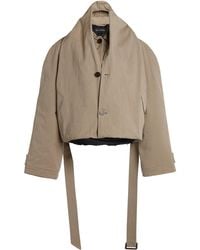 Balenciaga - Hooded Cotton-Twill Trench Coat - Lyst