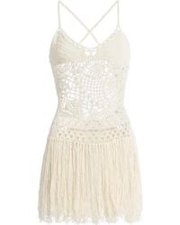 Akoia Swim - Akoia Crochet Cotton Mini Dress - Lyst