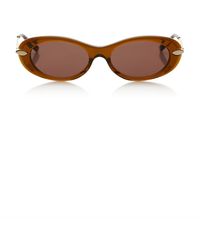 Givenchy - Bold Oval-Frame Acetate Sunglasses - Lyst