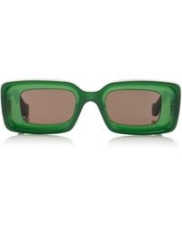 Loewe - Rectangular Frame Sunglasses - Lyst