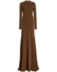 Brandon Maxwell - The Vanessa Long Sleeve Rib Sweater Dress - Lyst