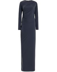 Atlein - Ruched Jersey Maxi Dress - Lyst