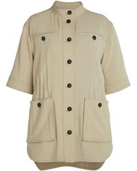 【送料&関税込】Ferragamo Cotton Ruched Effect Jacket Salvatore Ferragamo Cotton Ruched Effect Jacket | ShopSimon