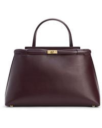Janessa Leone - Leoné Medium Leather Top Handle Bag - Lyst