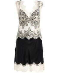 Third Form Exclusive Visions Lace-trimmed Satin Maxi Dress in Black | Lyst