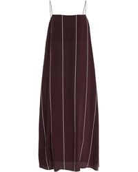 Bondi Born - Orta Striped Silk Maxi Slip Dress - Lyst