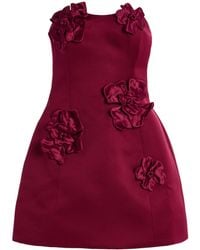 LEO LIN - Exclusive Rosario Appliquéd Crepe Bustier Mini Dress - Lyst