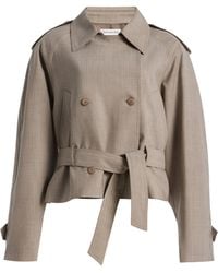 Frankie Shop - Stan Cropped Trench Coat - Lyst