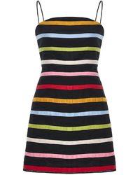 Cala De La Cruz - Roma Striped Linen Mini Dress - Lyst
