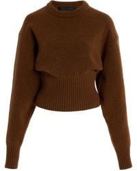Proenza Schouler - Randi Cropped Rib-Knit Sweater - Lyst