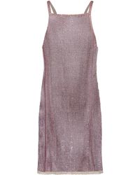Prada - Sequin-embroidered Mesh Mini Dress - Lyst