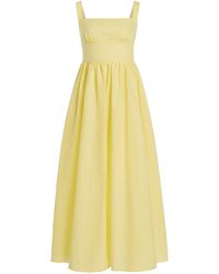 Matteau - Exclusive Crossback Linen-Cotton Maxi Dress - Lyst