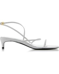 KHAITE - Loop Leather Sandals - Lyst