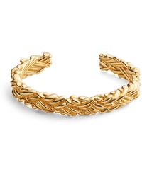 Bottega Veneta - 18k Gold-plated Sterling Silver Bracelet - Lyst